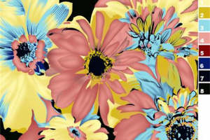 艺术花卉面料印花素材 服装印花设计灵感