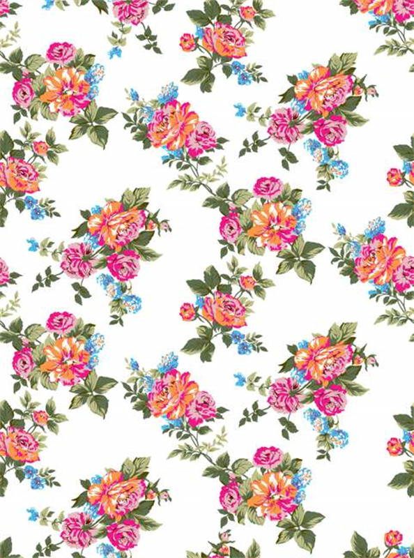 复古浪漫花卉面料印花,打造优雅服装印花设计