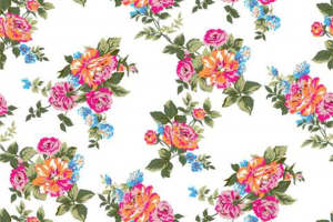 复古浪漫花卉面料印花，打造优雅服装印花设计