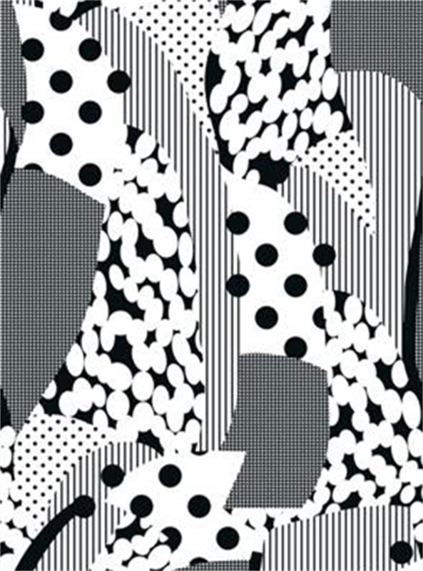 现代几何波点条纹面料印花素材 时尚服装印花设计