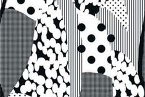 现代几何波点条纹面料印花素材 时尚服装印花设计
