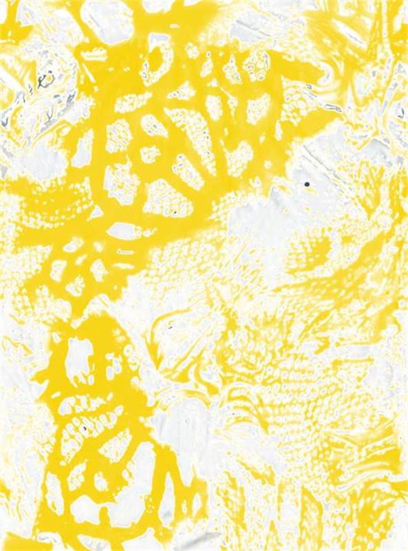 时尚黄白交织面料印花素材 创意服装印花设计灵感