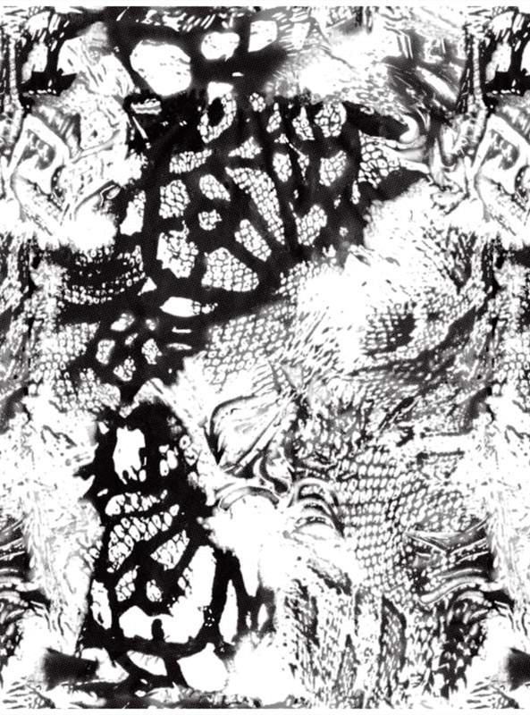 抽象纹理面料印花素材 独特风格服装印花设计