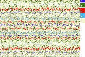 清新条纹花卉面料印花 服装印花设计素材推荐