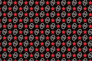 复古红黑几何风面料印花素材 潮流服装印花设计灵感