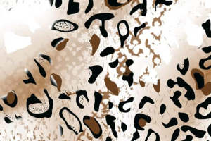 时尚豹纹面料印花素材 高端服装印花设计灵感