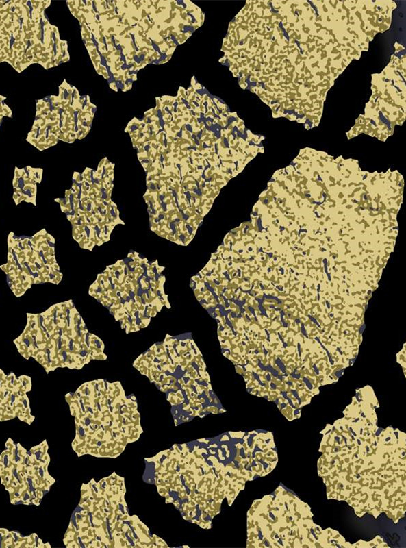 复古龟裂纹理面料印花素材 时尚服装印花设计灵感