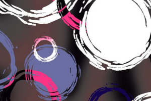 时尚抽象圆环面料印花设计素材 服装印花灵感