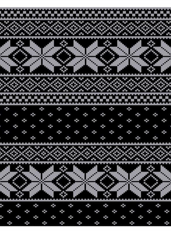 北欧风几何纹样面料印花素材 适用于秋冬服装印花设计