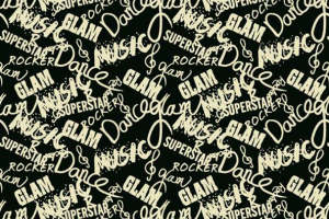 复古摇滚风面料印花 时尚服装印花设计素材