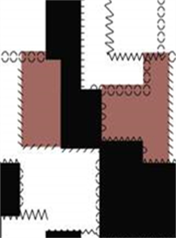 现代几何拼接面料印花素材 时尚服装印花设计灵感