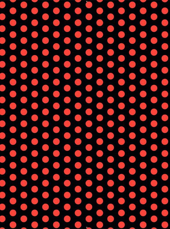 红黑波点面料印花素材,复古风服装印花设计灵感