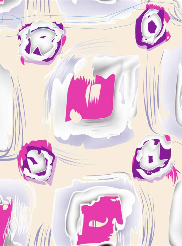 时尚抽象风面料印花素材,创意服装印花设计灵感