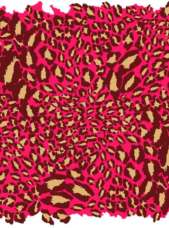 时尚豹纹面料印花素材,打造个性服装印花设计