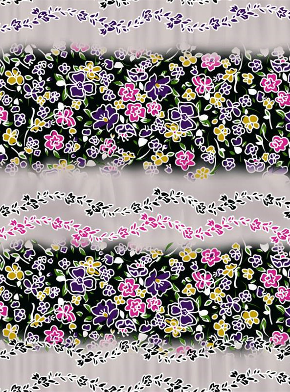 复古花卉面料印花素材 时尚服装印花设计灵感