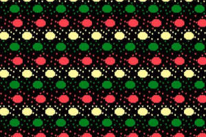 复古几何波点面料印花素材 适用于服装印花设计