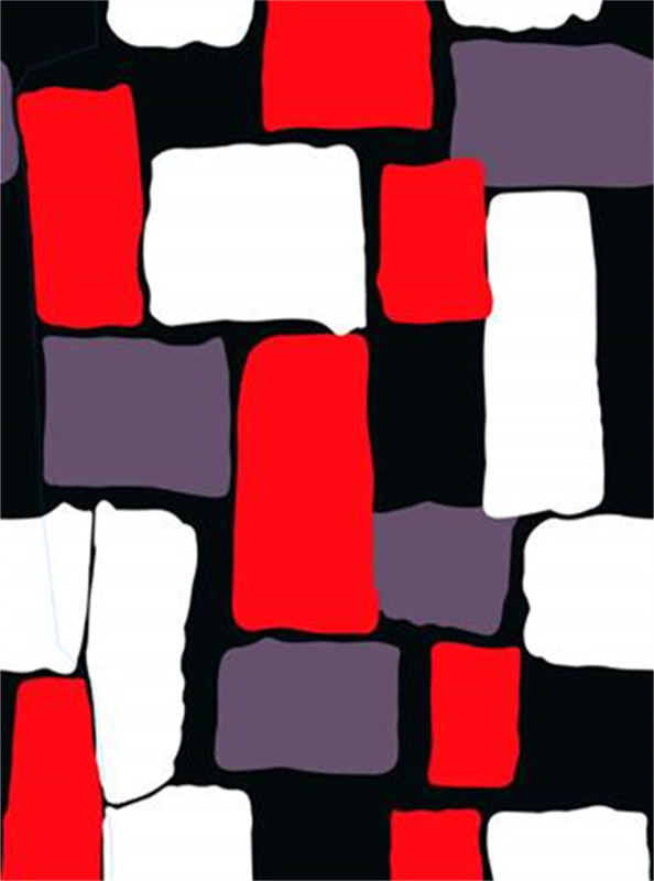 现代几何风面料印花素材,适用于潮流服装印花设计