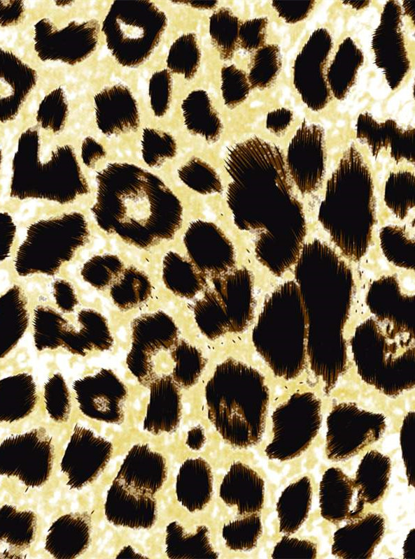 复古豹纹面料印花素材 时尚服装印花设计灵感