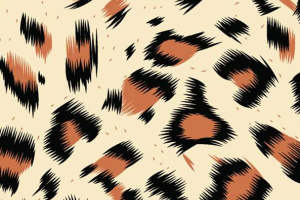 时尚豹纹面料印花素材 经典复古风服装印花设计