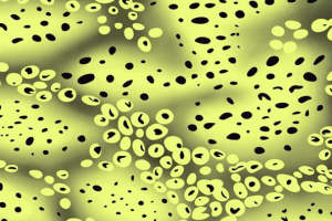 黄绿抽象斑点面料印花设计素材