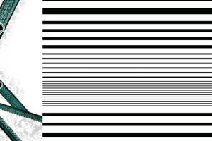 现代简约条纹与复古拉链元素的面料印花设计素材