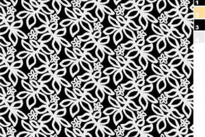 时尚花卉纹理 黑白简约风面料印花素材