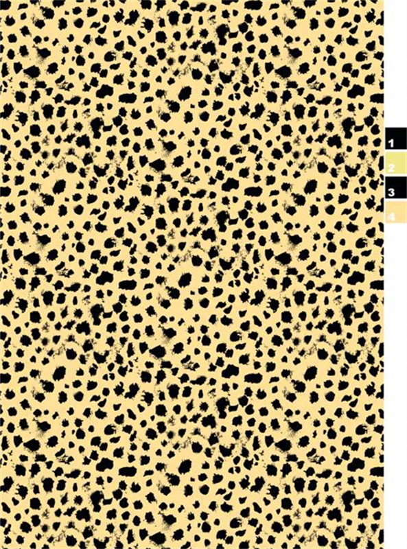 复古豹纹面料印花 时尚服装印花设计素材