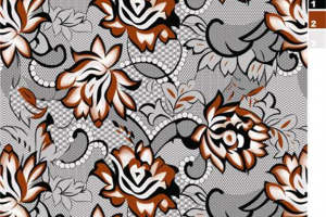 复古花卉面料印花素材 时尚服装印花设计灵感