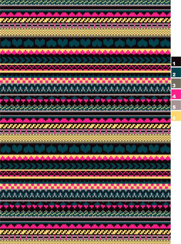 民族风几何条纹面料印花素材 时尚服装印花设计灵感