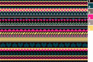 民族风几何条纹面料印花素材 时尚服装印花设计灵感