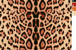 时尚豹纹面料印花素材 高端服装印花设计