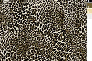 经典豹纹面料印花设计，适用于时尚服装印花素材