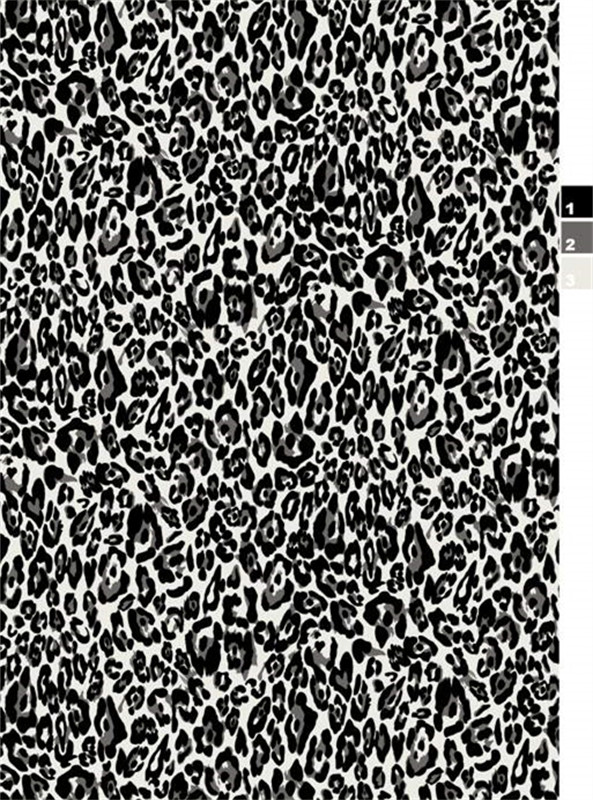 经典黑白豹纹面料印花 时尚服装印花设计素材推荐