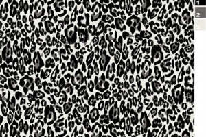 经典黑白豹纹面料印花 时尚服装印花设计素材推荐