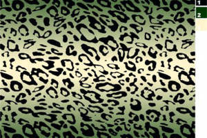 复古渐变绿豹纹服装印花素材