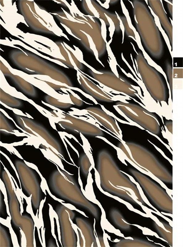 动感斑马纹面料印花素材 服装印花设计灵感