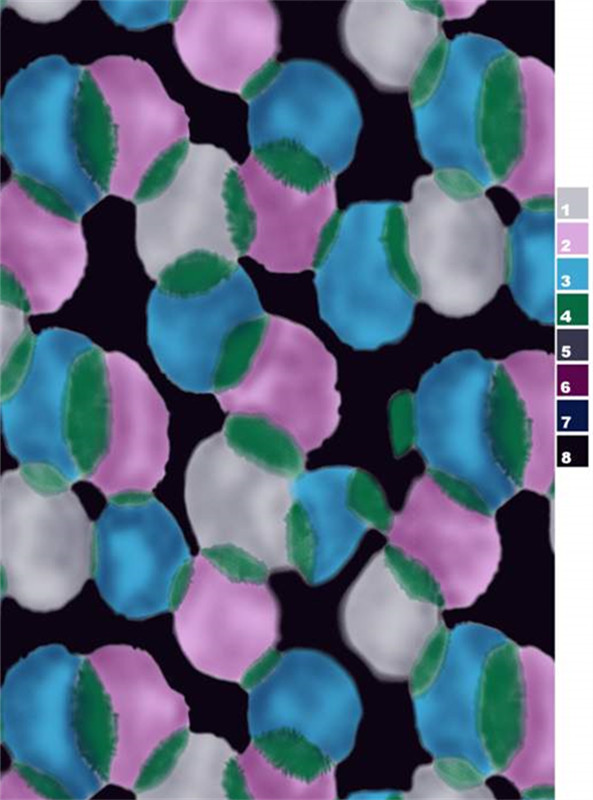 现代艺术风面料印花素材 时尚服装印花设计