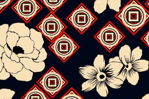复古民族风花卉几何面料印花素材 服装印花设计灵感