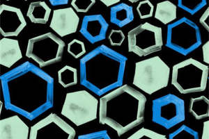 现代几何六边形面料印花素材 时尚服装印花设计灵感