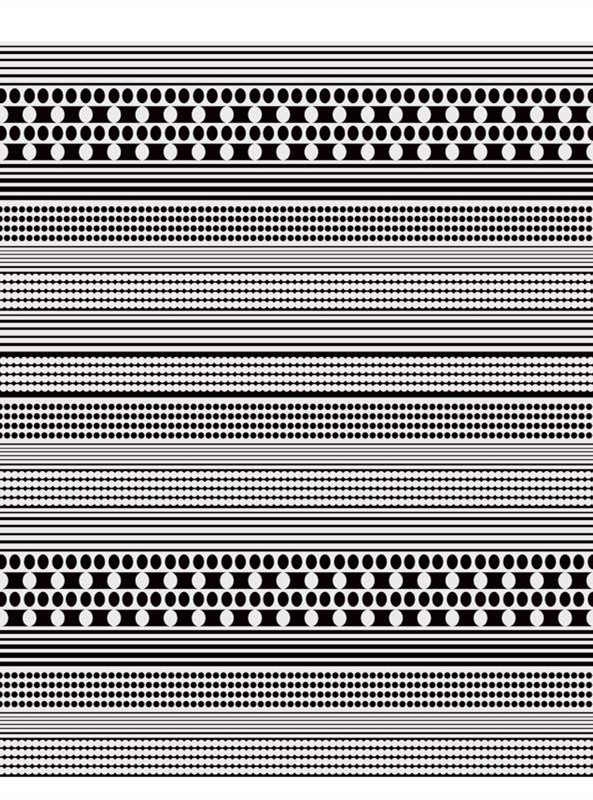 时尚服装印花素材:几何纹理与圆点设计的完美结合