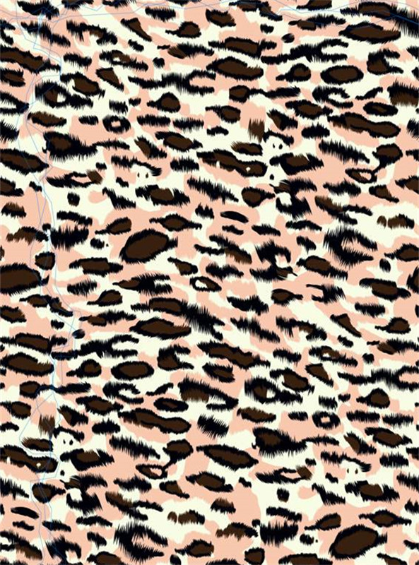 粉色豹纹面料印花 高端服装印花素材推荐