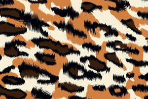 复古豹纹面料印花设计，打造个性服装印花素材