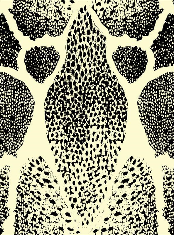 复古蛇纹面料印花素材 时尚服装印花设计灵感