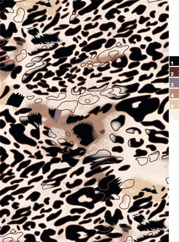 时尚豹纹面料印花素材 服装印花设计灵感