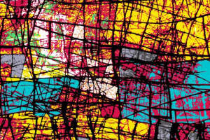 时尚撞色抽象纹理 创意面料印花设计素材