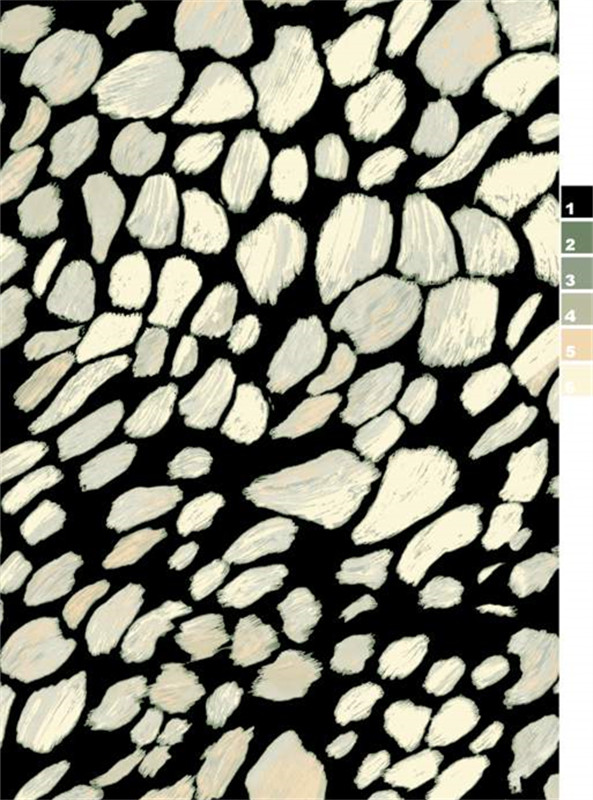 时尚抽象纹理面料印花素材,适用于服装印花设计