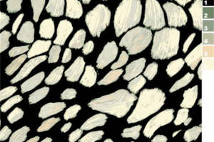 时尚抽象纹理面料印花素材，适用于服装印花设计