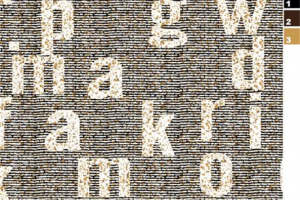 复古颗粒字母面料印花素材 时尚服装印花设计灵感