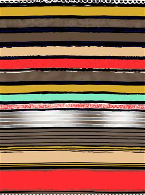 复古条纹面料印花素材 时尚服装印花设计灵感