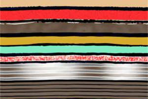 复古条纹面料印花素材 时尚服装印花设计灵感